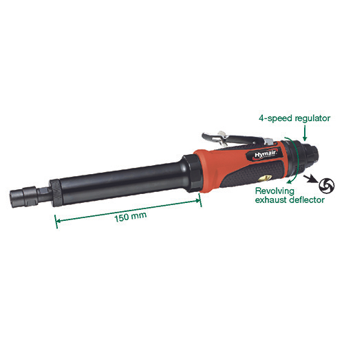 1/4" H.D. Extended Air Die Grinder (6" Extension) (AT-7033LBN)