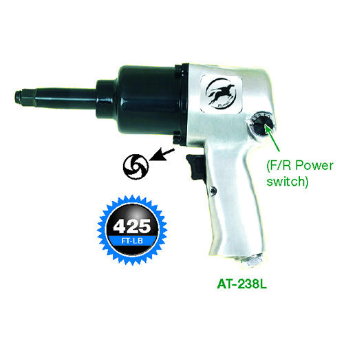 1/2" Extended Anvil Air Impact Wrench (Twin Hammer) (AT-238LSG | AT-238L)