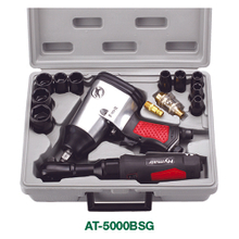 17 Pc 1/2" Air Impact & Ratchet Wrench Kit (AT-5000BSG | AT-5000)