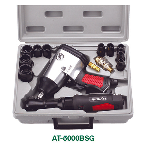 17 Pc 1/2" Air Impact & Ratchet Wrench Kit (AT-5000BSG | AT-5000)