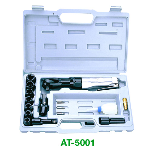 17 Pc 3/8" Air Ratchet Wrench Kit (AT-5001SG | AT-5001)